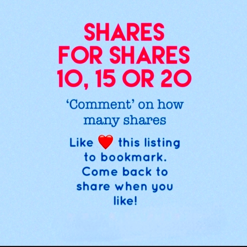 Shares for shares club🤗